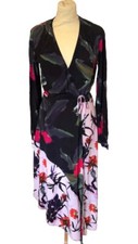 Womens H&M Wrap Dress Occasions Formal Long Dress V Neck