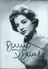 bn87 cartolina anna d'amico cantante autografo personaggi famosi