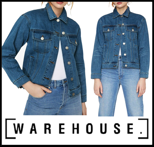WAREHOUSE Denim Jacket Womens Ladies 