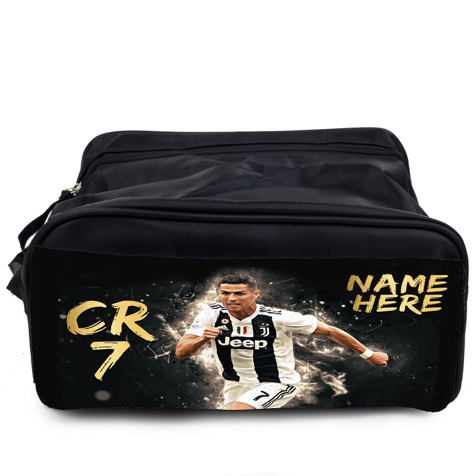 FANATICS Personalised Ronaldo Boot Bag Football Legend Juventus School PE Kit Boys CR02