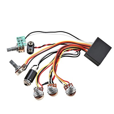 3 Band Aktiv & Passiv EQ Equalizer Vorverstärker Schaltung für Tonabnehmer J9H42238