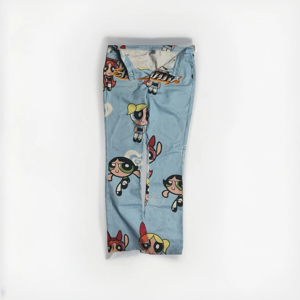 Pantalones de mezclilla Power Puff para niñas Rowme, Cartoon Network, talla grande Foto 2 de 4
