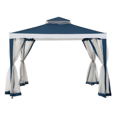 #ad #ad 10 ft. x 10 ft. Outdoor Modern 2 Tier Steel Frame Soft Top Gazebo $99.63