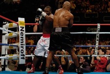 Danny Williams white trunks and Mike Tyson black trunks fights eac 2004 Photo 86