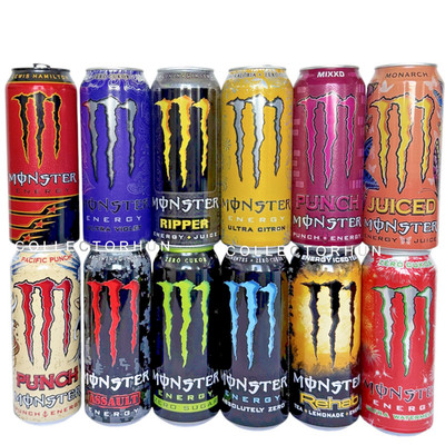 Energy Drink MONSTER Dosensammlung 12x verschiedene 500ml leere Dosen