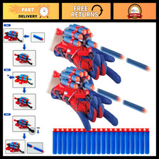 2 Sets Spider Web Shooter Gloves - Kids Cosplay Launcher Toy, Classroom Prizes