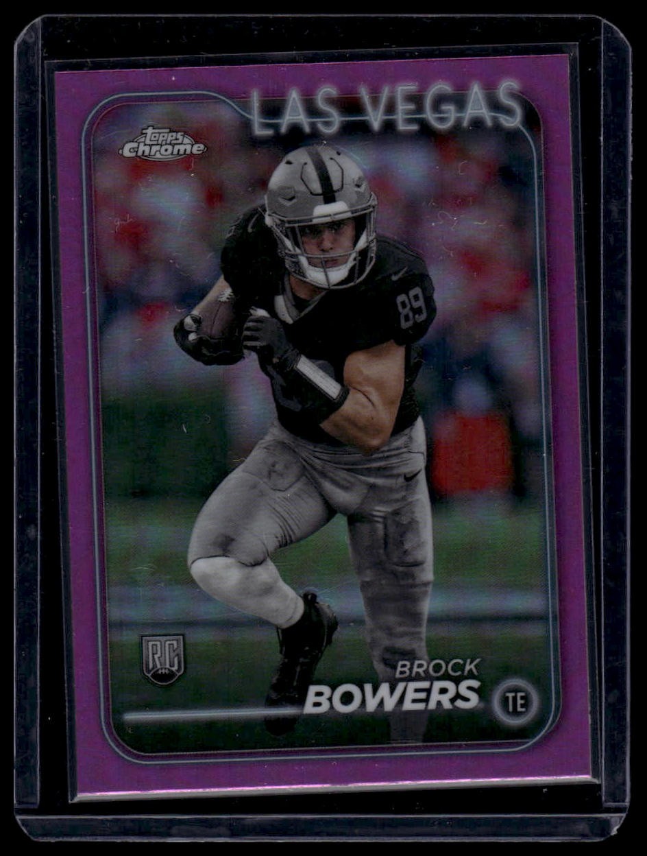 2024 Topps Chrome #207 Brock Bowers Pink Refractor