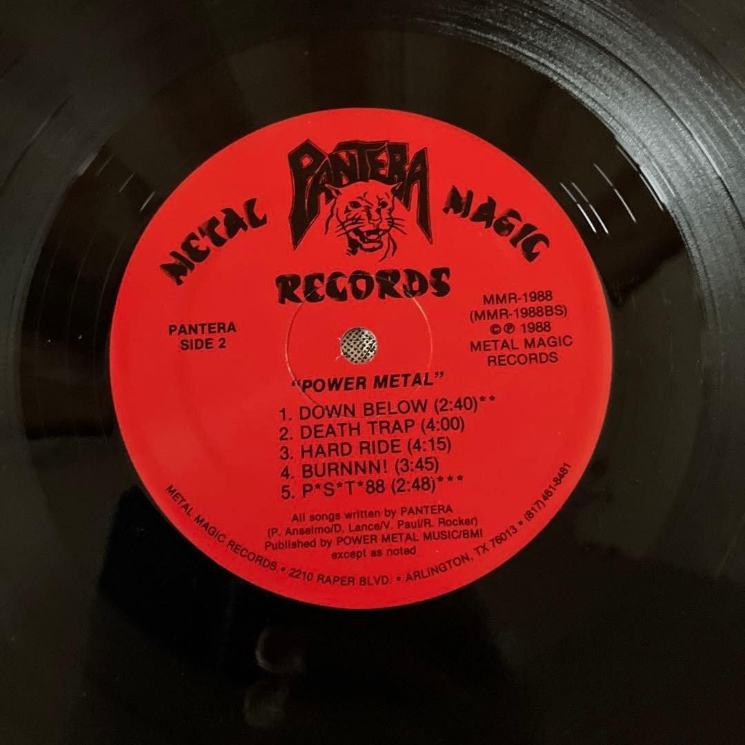 PANTERA Power Metal P S T 88 LP Vinyl Metal Magic Records Heavy