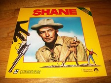SHANE Laserdisc LD EXCELLENT CONDITION RARE GREAT FILM ALAN LADD JACK PALANCE