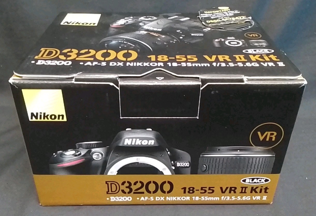 Nikon D3200 18-55 VR 2 Kit Black Camera