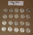 1964 Kennedy Half Dollars_20 coin tube_#1