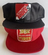 Vintage Lot 2 Snapback Trucker Hat Cap Patch Automotive Louisville K Brand USA