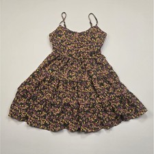 Cider Floral Babydoll Dress NWT Tiered Sun Dress Ditsy Print Mini Size L