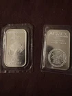 1 ounce silver bar X2 (buffalo and apmex) .999 fine sealed