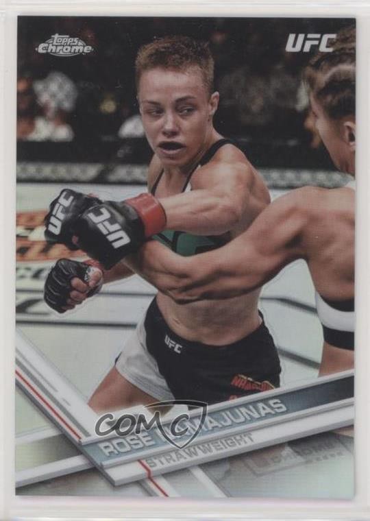 2017 Topps Chrome UFC Refractor Rose Namajunas #1 fl4