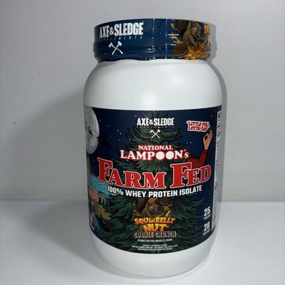 Sealed Axe & Sledge Farm Fed Whey Protein Peanut Butter Cookies & Cream 25 Servi