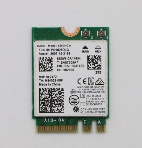 Lenovo ThinkPad X270 WiFi Card T470 Wireless,CMB,IN,8260 Vpro - FRU 00JT489