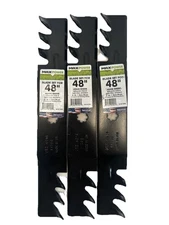 MaxPower 3-in-1 Commercial Mulching 3 Blade Set for 48" Cut John Deere Mowers