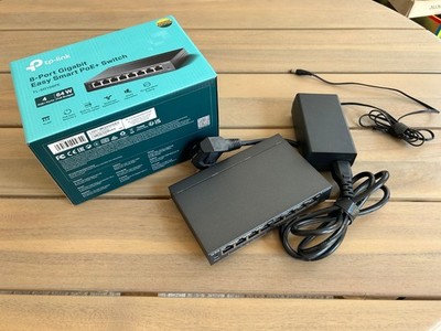 tp-link 8-Port Gigabit Easy Smart PoE+ Switch TL-SG108PE