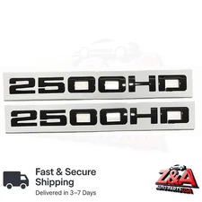 2PC REPLACEMENT FOR BLACK 2500HD CHEVY DOOR EMBLEM CHEVROLET NAMEPLATE BADGE