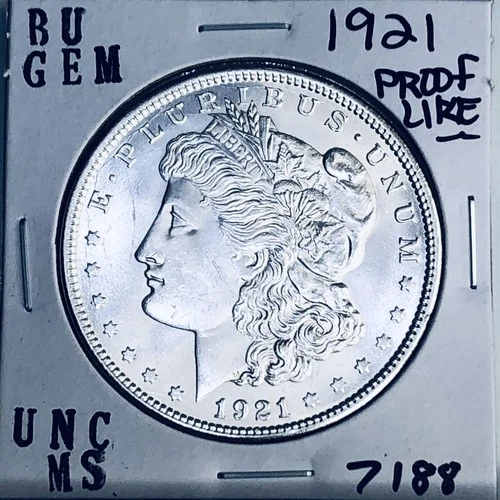 1921 BU GEM MORGAN SILVER DOLLAR UNC MS+++ U.S. MINT RARE COIN 7188