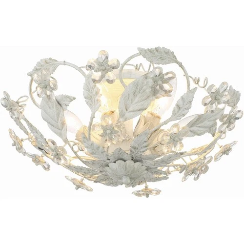 Crystorama 5316-AW Paris Market Semi-Flush Mount Antique White - Picture 2 of 7
