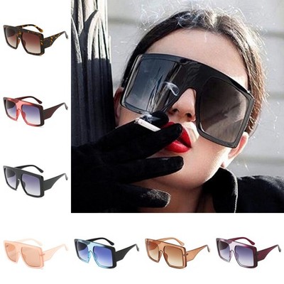 OVERSIZED Large Frame XXL Square Sunglasses Fashion Women Outdoor Shades Glasses