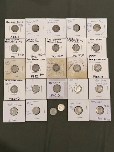 New ListingSilver Dime Collection