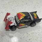 Vintage 1979 Matchbox Superfast No 4 Diecast Black w/Flames 57 Chevy Bel Air