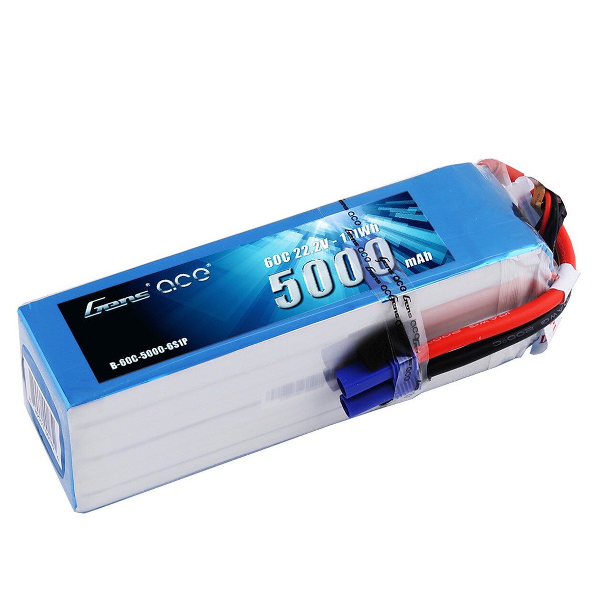 gens ace lipo 6s 5000mah 60 c Gens Ace 5000mAh 60C 22.2V Lipo 6S Battery for RC Helicopter Boat Cars :  Align