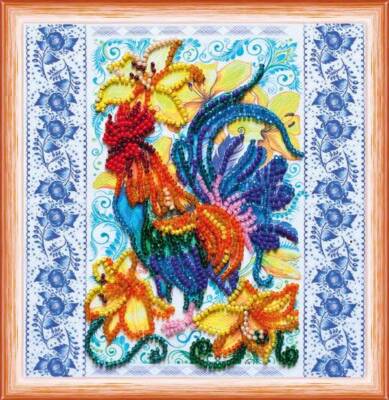 Mini Bead embroidery kit Ku-ka-re-ku DIY Embroidery Kit beadwork pattern