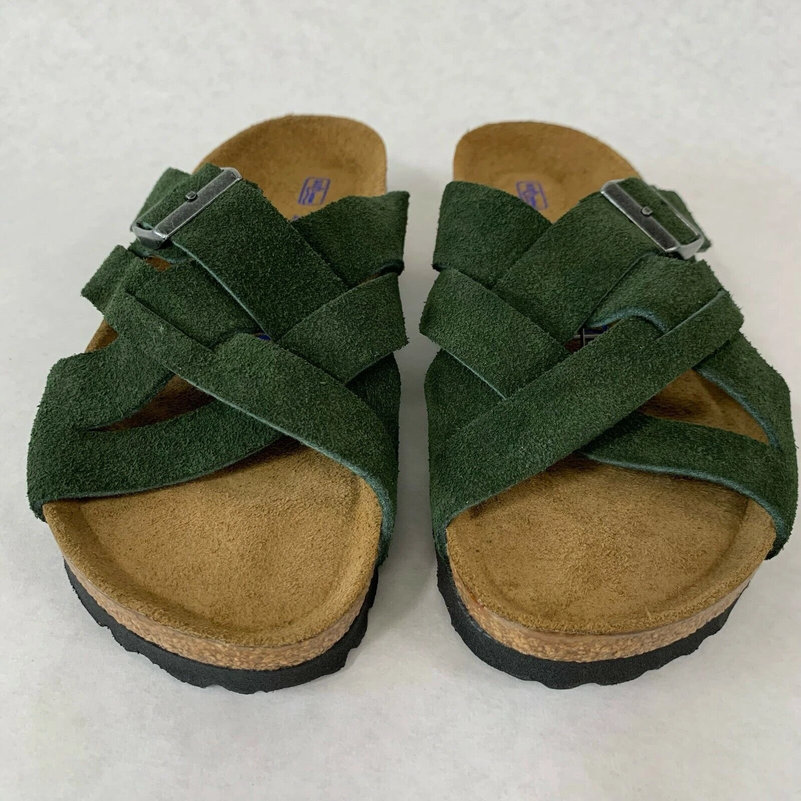 Birkenstock New with Box Lugano Mountain View Green Suede Soft FB N Select Size
