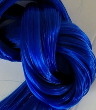 Nylon Doll Hair Sapphire Blue ReRooting Custom Barbie My Little Pony