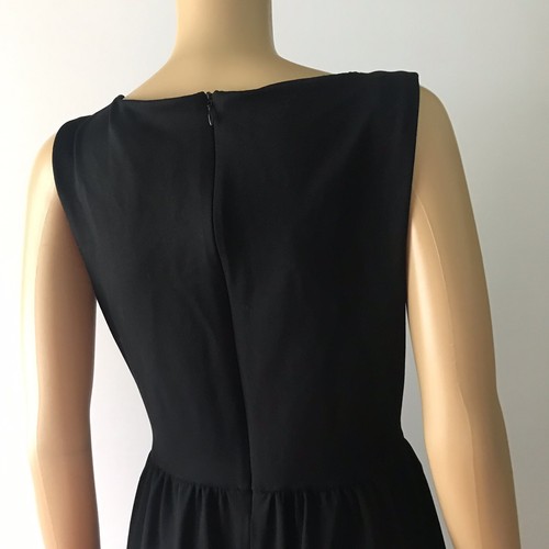 Cynthia Rowley Black Size S Fit To Flare Little Black Dress Lined Top - Picture 5 of 9