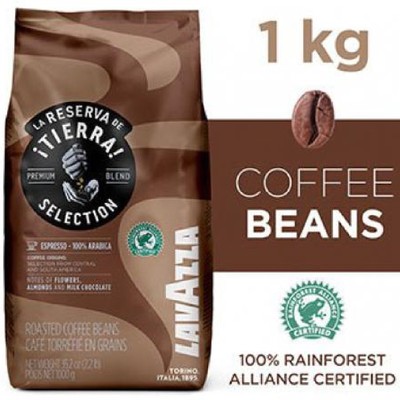 Lavazza La Reserva Tiera Selection Coffee Beans 100% Arabica 1Kg /35.2oz /2.2lb
