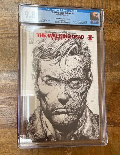 The Walking Dead Deluxe #1 - CGC 9.8 2nd Print RED Foil Skybound CVL Exclusive