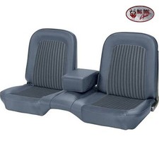1968 Ford Mustang Front Bench Seat Upholstery Blue Made By Tmi