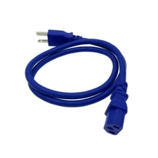 Blue 3FT New SONY PLAYSTATION 3 PS3 1st Gen. Power Cord Short AC Cable Line Plug