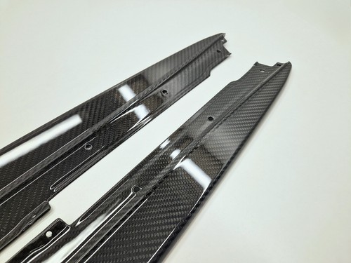 SIDE SKIRTS CARBON FIBER SPLITTERS EXTENSION BMW F90 M5 G30 - Picture 10 of 19