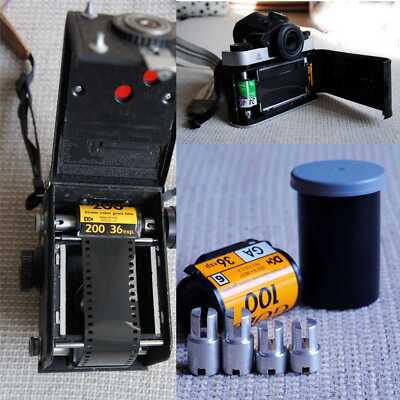 For Rollei Adapter Converter 135 Film Roll To 120 Film Roll Slice