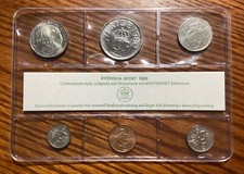 Sweden 1980 Mint Set Coins
