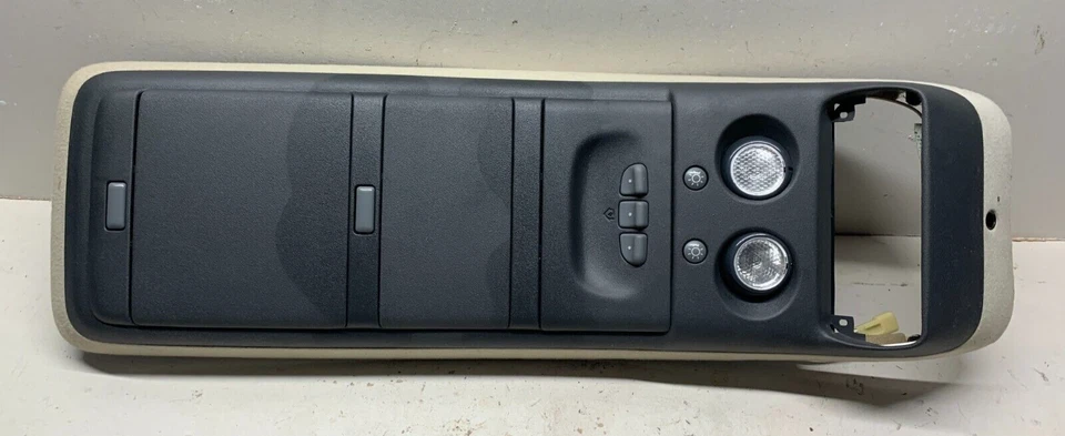 1995-1999 OBS Chevy GMC C/K 1500 2500 Suburban Interior Overhead Console Beige - Image 2 of 4