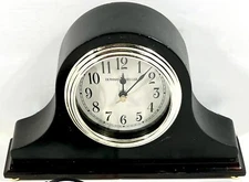 Vintage Howard Miller Tambour-Style Mantel Clock Model 645-606, "Slavador"
