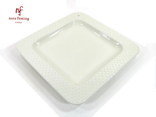 Nora Fleming SWISS DOT - DESSERT PLATE 12" Square Platter K3 Retired Rare HTF