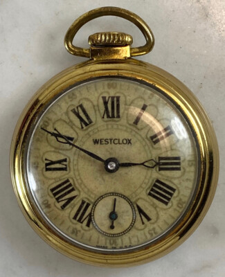 Vintage WESTCLOX Gold Tone Pocket Watch. Made in USA | eBay