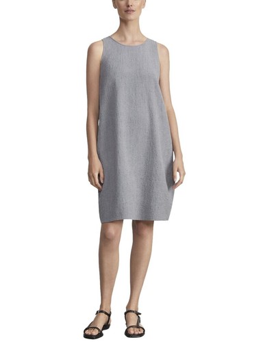 LAFAYETTE 148 Racerback Sleeveless Linen Dress in Anthracite Size Medium M - Picture 2 of 3