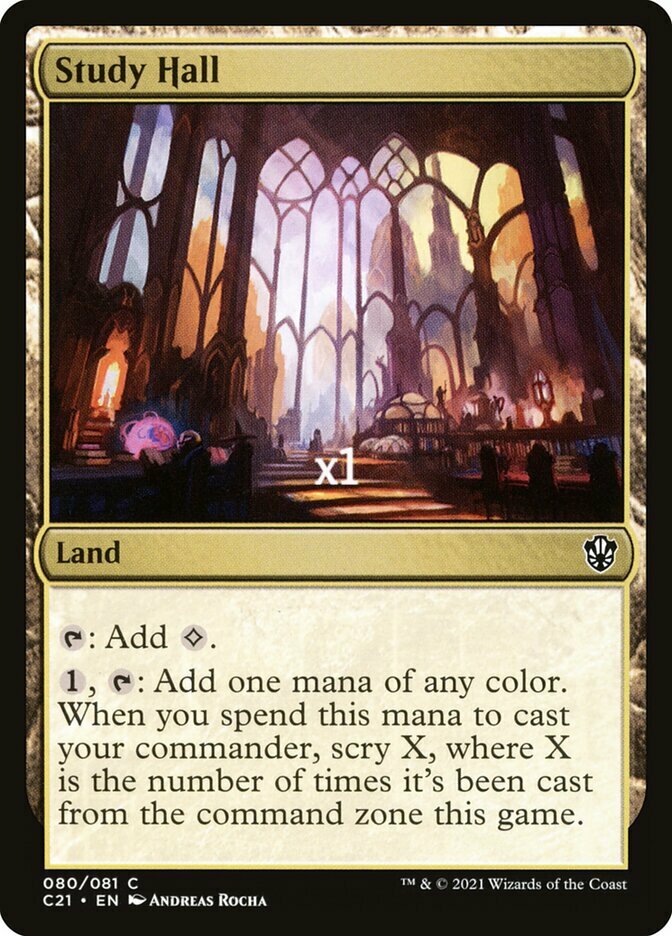 MTG Commander 2021 C21 Study Hall MINT