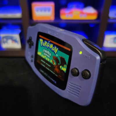 Indigo Game Boy Advance GBA Console with iPS V5 Backlit LCD