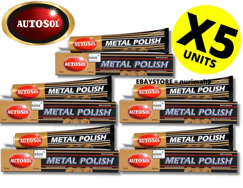 Autosol ASL_POL Metal Polish - 75 gm ( X5 UNITS )
