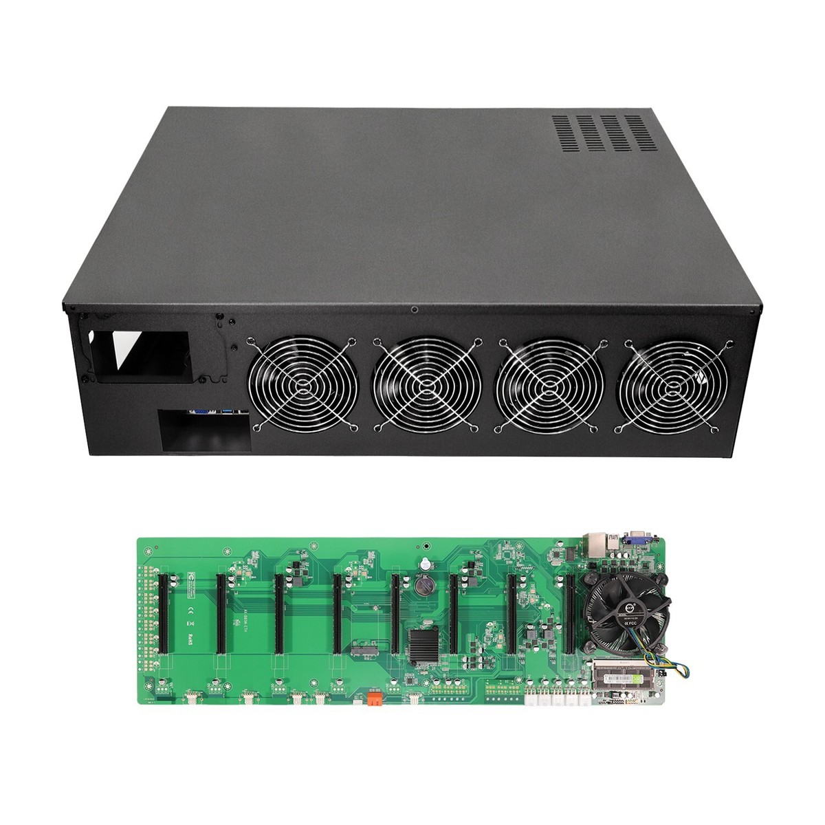 マイニングリグ　フレーム　8GPU 長尾製作所 -8GPUマイニングフレーム-